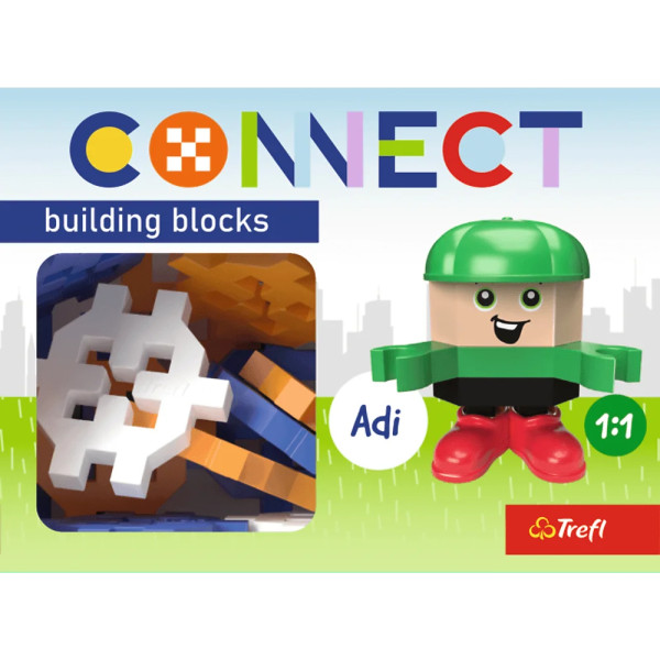 Фото - Пазлы (3-4 года) Trefl Connect 35 деталей с игровой фигуркой Adi (5900511619812)