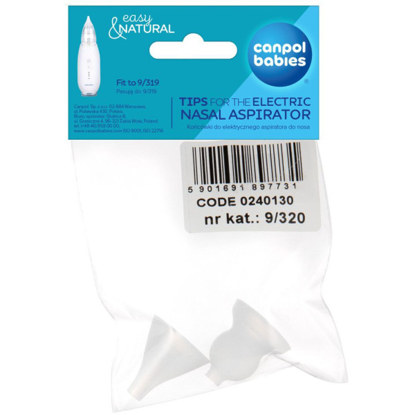 Фото - Насадки і фільтри для дитячих аспіраторів Canpol babies for 9/319 (9/320)