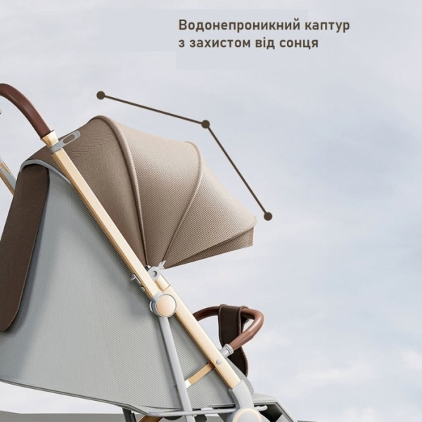 Фото - Коляска прогулянкова Kidilo X5E-C champagne (1171400)