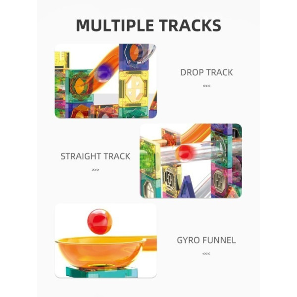 Фото - Магнітний конструктор MAGNETIC TOYS 349 деталей (8532-349)