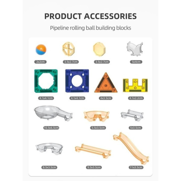 Фото - Магнітний конструктор MAGNETIC TOYS 349 деталей (8532-349)