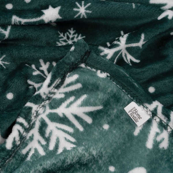 Фото - Плед двоспальний ARDESTO Christmas Flannel 160х200 см ялинки (ART0128PB)