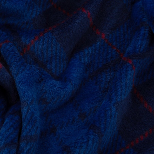 Фото - Плед двуспальный ARDESTO Flannel 160х200 см ячейка, синий (ART0134PB)