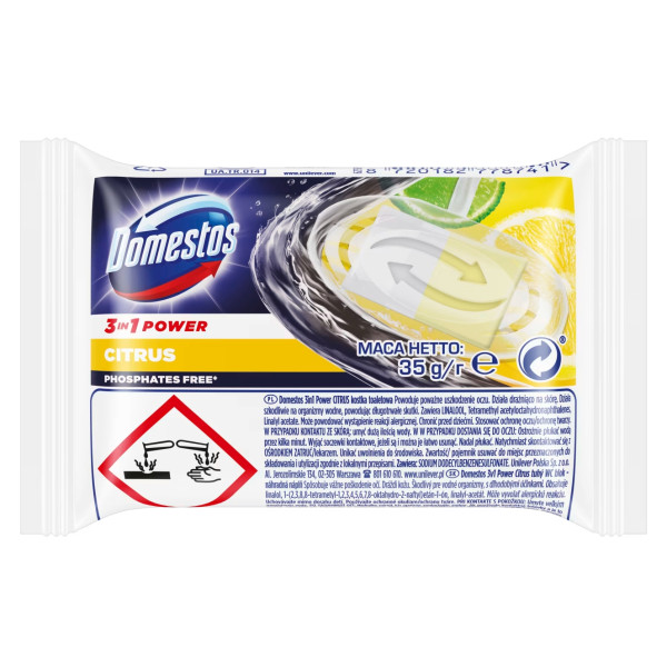 Фото - Туалетний блок Domestos змінний, Лимон, 35 г