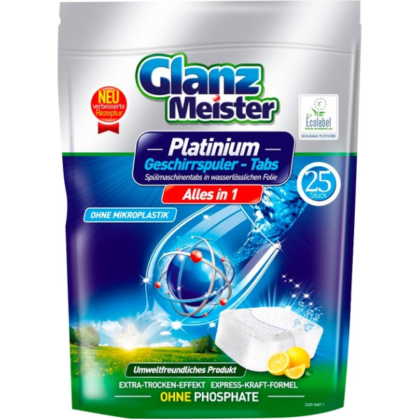 Фото - Таблетка для посудомоечной машины Glanz Meister Platinum (4260418933130) Фото - Таблетка для посудомоечной машины Glanz Meister Platinum (4260418933130)