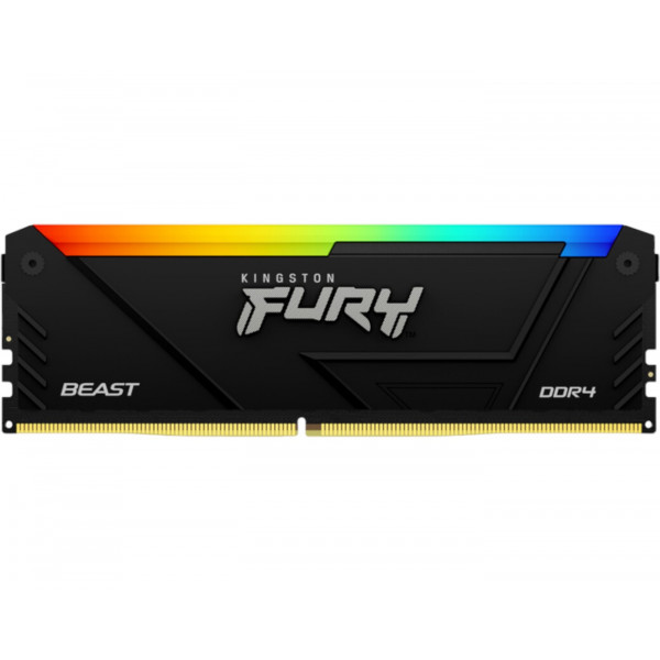 Фото - Память DDR Kingston Fury Beast RGB Black XMP DDR4-3600 16GB (2x8GB) CL17-21-21 1.35V (KF436C17BB2AK2/16)