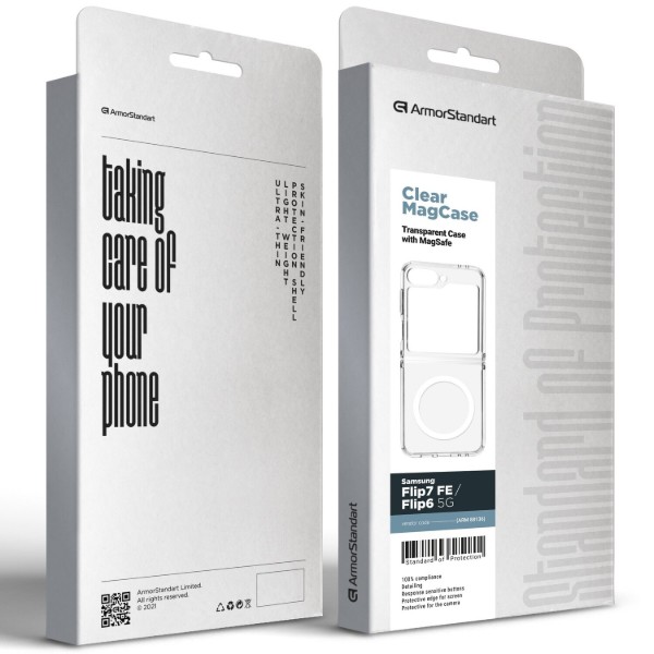 Фото - Чехол для смартфона Armorstandart Clear MagCase for Samsung Flip7 FE / Flip6 5G Transparent (ARM88136)