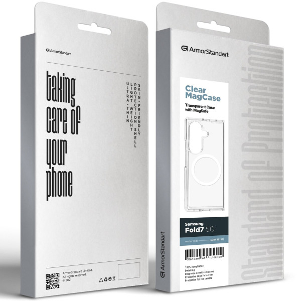 Фото - Чохол для смартфону Armorstandart Clear MagCase for Samsung Fold7 5G Transparent (ARM88137)