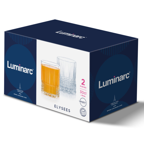 Фото - Уцінка - Набір склянок Luminarc ELYSEES 2x300 мл (X1768)