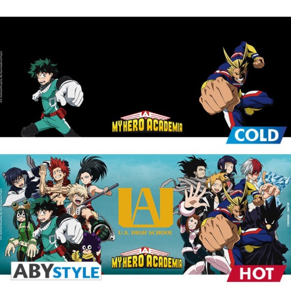 Фото - Чашка ABYstyle Чашка хамелеон MY HERO ACADEMIA Group (Моя геройська академія) 460 мл