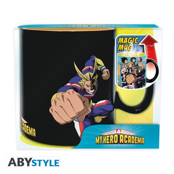 Фото - Чашка ABYstyle Чашка хамелеон MY HERO ACADEMIA Group (Моя геройська академія) 460 мл