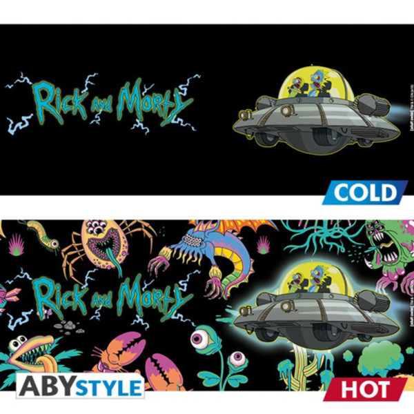 Фото - Чашка ABYstyle Чашка хамелеон RICK AND MORTY Spaceship (Рік та Морті) 460 мл