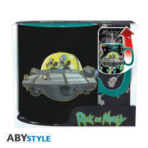 Фото - Чашка ABYstyle Чашка хамелеон RICK AND MORTY Spaceship (Рік та Морті) 460 мл