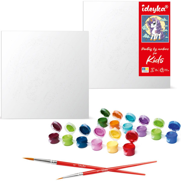 Фото - Картина за номерами Ideyka Ніжність і милосердя 25х25 см (KHO1195)