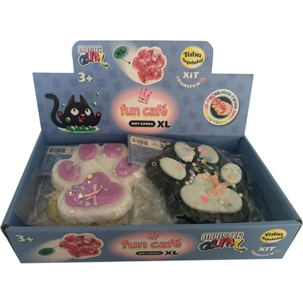 Фото - Сквиш Monster Gum Fun Cafe Taba - Мяу-лапка XL в ассортименте (T26184)