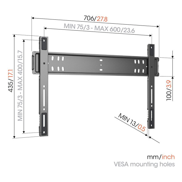 Фото - Кріплення для телевізора Vogels TVM 5705 Black