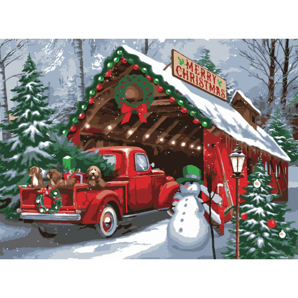 Фото - Картина за номерами Santi Різдвяні свята 30х40 смLED підсвітка (956444) Фото - Картина за номерами Santi Різдвяні свята 30х40 смLED підсвітка (956444)