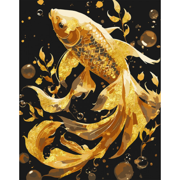 Фото - Картина за номерами Santi Золота рибка 40х50 см поталь (956849) Фото - Картина за номерами Santi Золота рибка 40х50 см поталь (956849)