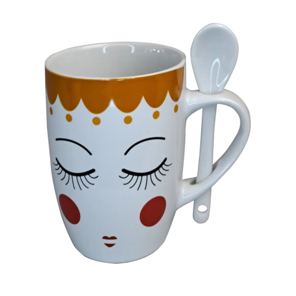 Фото - Чашка Vittora Грайливі оченята 350 мл в асортименті (VT-C-97350)