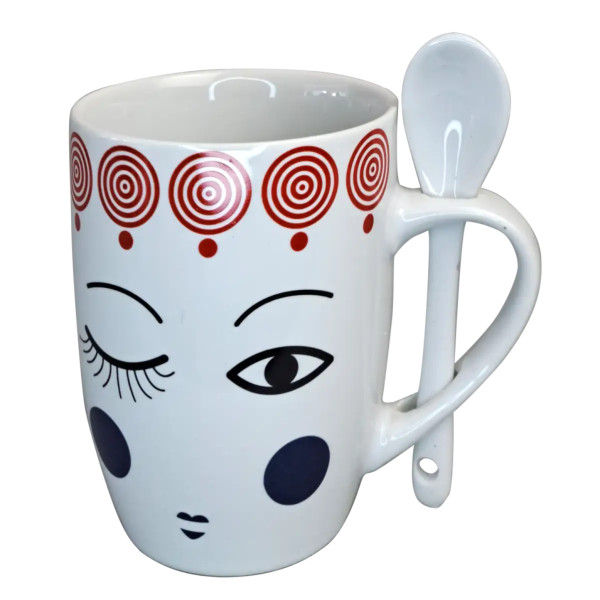 Фото - Чашка Vittora Грайливі оченята 350 мл в асортименті (VT-C-97350)