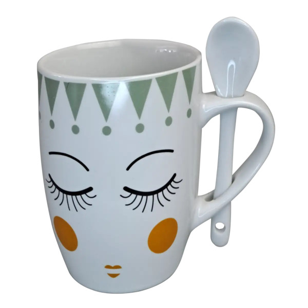 Фото - Чашка Vittora Грайливі оченята 350 мл в асортименті (VT-C-97350)