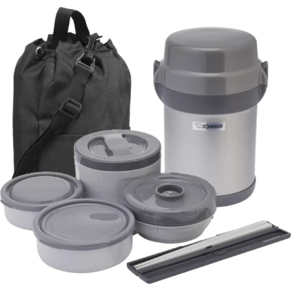 Фото - Набір для ланчу Zojirushi SL-JAF14SA 1.23 л Gray (16.78.00.91) Фото - Набір для ланчу Zojirushi SL-JAF14SA 1.23 л Gray (16.78.00.91)