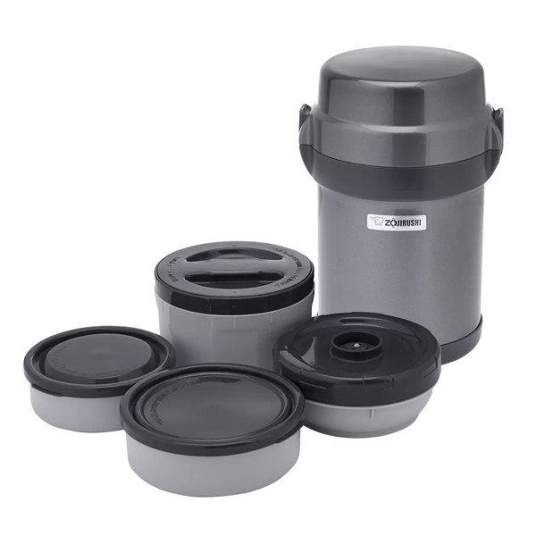 Фото - Набір для ланчу Zojirushi SL-JAF14HG 1.23 л Dark Gray (16.78.00.92)