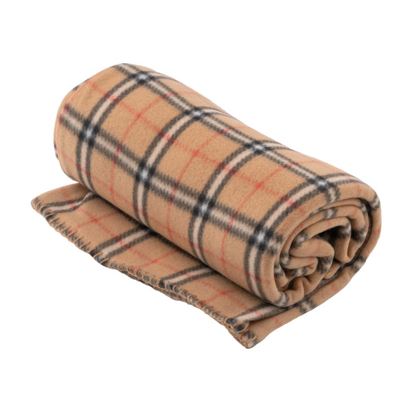 Фото - Плед односпальний Ardesto Fleece 130x160 см клітинка, бежевий (ART0722PB)