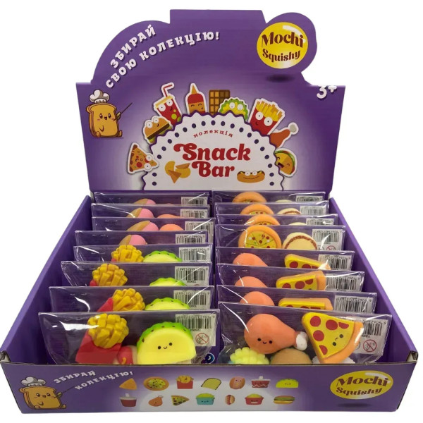 Фото - Стретч-антистресс Monster Gum mochi squishy Снек бар в ассортименте (T25003)