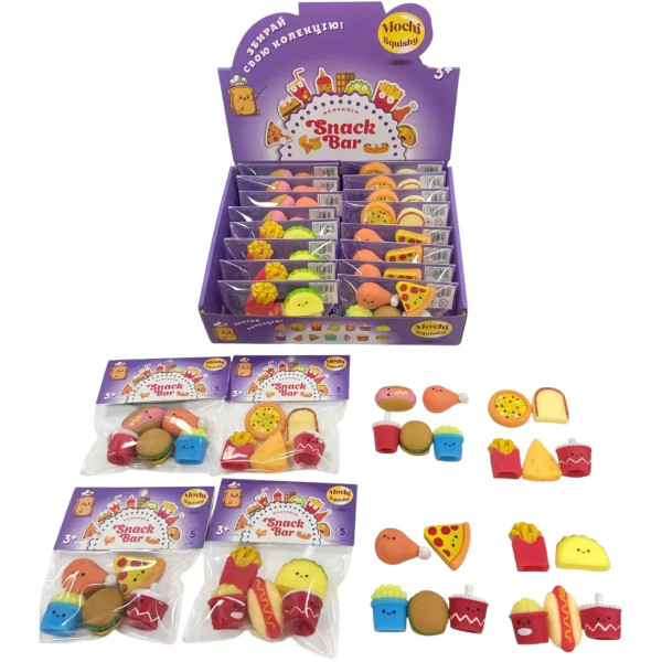 Фото - Стретч-антистресс Monster Gum mochi squishy Снек бар в ассортименте (T25003)