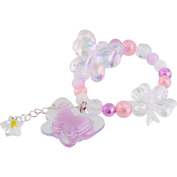 Фото - Набір для обличчя Lukky Сяючий блиск для губ Гламурний браслет в браслеті з метеликами (T26010)