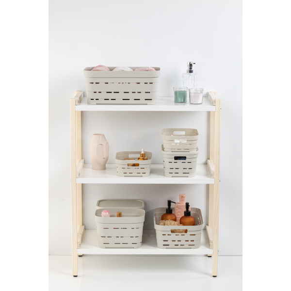 Фото - Корзина для хранения Idea Home Pyramid Bej б/кр. 24x17,5x16 см (00612 Bej)