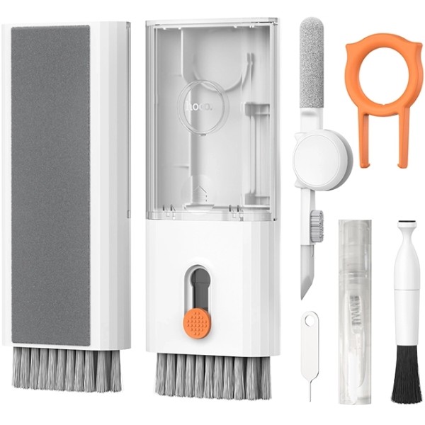 Фото - Набір для чищення мобільних пристроїв HOCO UT2 Multifunctional cleaning set White (6942007674607)