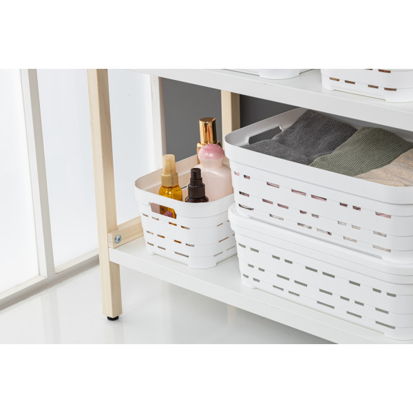 Фото - Корзина для зберігання Idea Home Pyramid White б/кр. 36x24x16 см (00616 White)