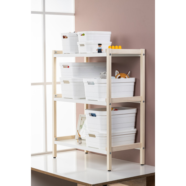 Фото - Корзина для зберігання Idea Home Pyramid White з/кр. 24x18,3x8.5 см (00637 White)