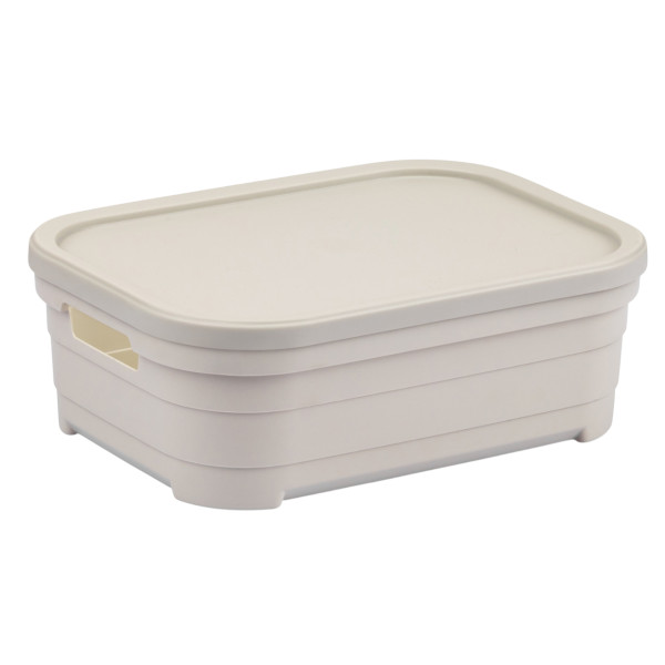 Фото - Корзина для зберігання Idea Home Pyramid Bej з/кр. 24x18,3x8.5 см (00637 Bej)