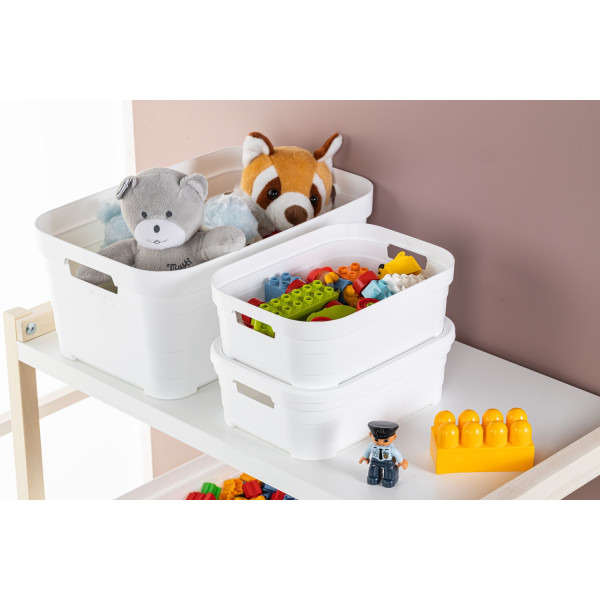 Фото - Корзина для зберігання Idea Home Pyramid White з/кр. 24x18x12.5 см (00638 White)