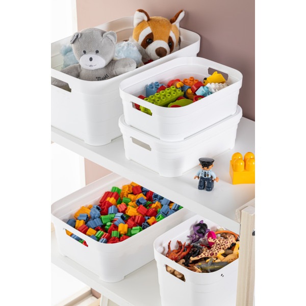 Фото - Корзина для зберігання Idea Home Pyramid White з/кр. 24x18x12.5 см (00638 White)