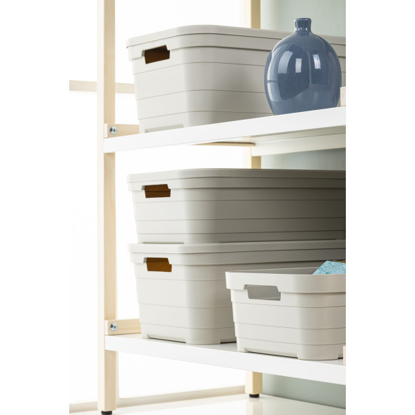 Фото - Корзина для зберігання Idea Home Pyramid Bej з/кр. 24x18x12.5 см (00638 Bej)