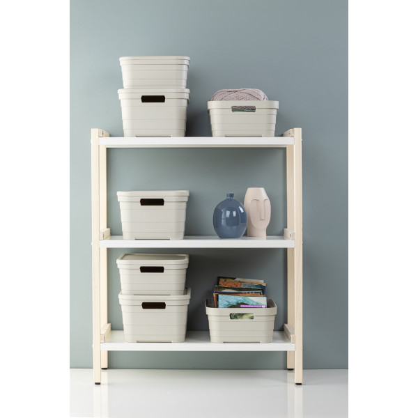 Фото - Корзина для зберігання Idea Home Pyramid Bej з/кр. 24x18x12.5 см (00638 Bej)