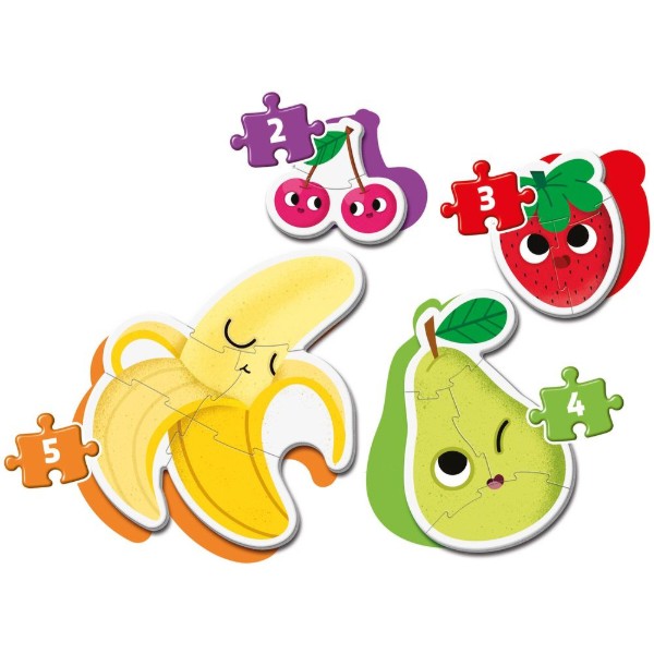 Фото - Пазли (до 2 років) Clementoni 4 в 1 Fruits серія My First Puzzles (20815)