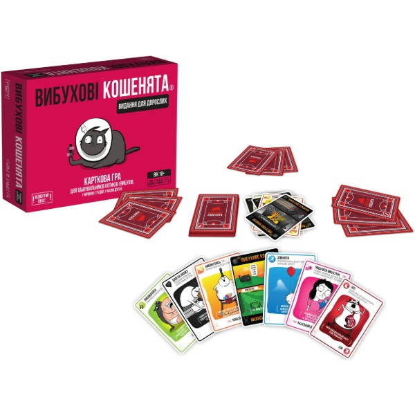 Фото - Настольная игра (18+) Rozum Взрывные котята: взрослая версия 18+ (EKIEK02UA)