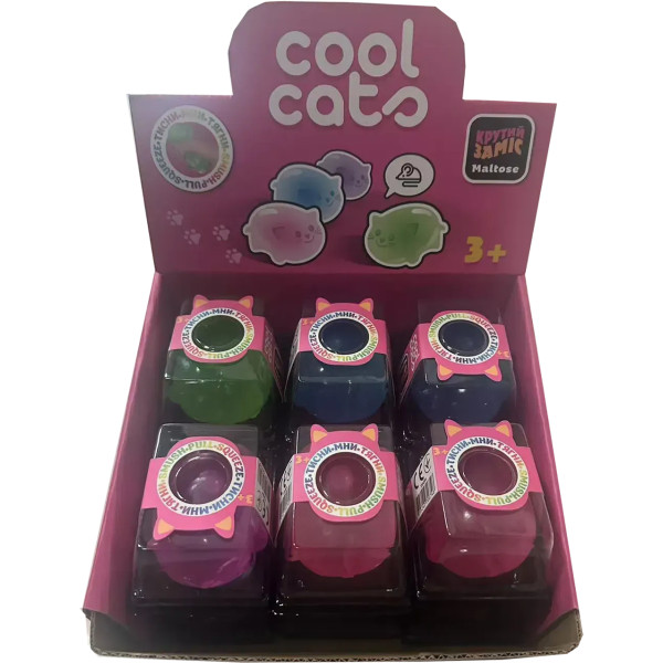Фото - Антистрес іграшка Monster Gum Крутий заміс - Cool Cats в асортименті (T24584)