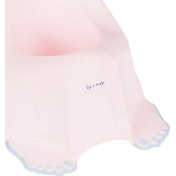 Фото - Горщик дитячий Tega Baby Зайчики з антиковзаючою гумою і музикою Світло-рожевий (PO-058-104)