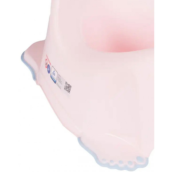 Фото - Горщик дитячий Tega Baby Зайчики з антиковзаючою гумою і музикою Світло-рожевий (PO-058-104)