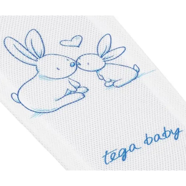 Фото - Гамак для купання в ванночку Tega Baby з малюнком Зайчики, Білий (KR-026-103)