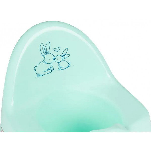 Фото - Горшок детский Tega Baby ЕСО Зайчики Мятный (KR-007-105)