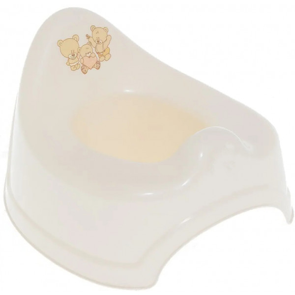 Фото - Горщик дитячий Tega Baby Ведмедики з музикою Бежевий (PO-038-119)
