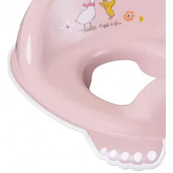 Фото - Дитяча накладка на унітаз класична Tega Baby Лісова казка з антиковзаючою гумою Світло-рожевий (FF-002-107)