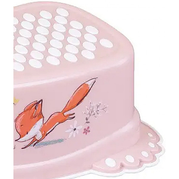 Фото - Уцінка - Підставка дитяча під умивальник Tega Baby Лісова казка з антиковзаючою гумою Світло-рожевий (FF-006-107)
